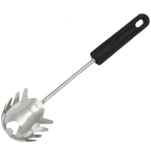 Chef Craft Basic Stainless Steel Spaghetti/Pasta Fork, 12.5 inch, Black