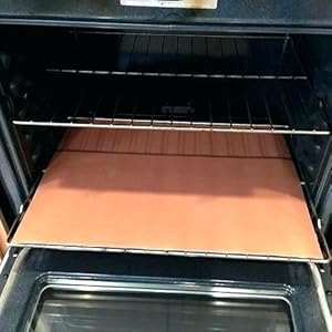 2 Extra Large Copper Grill and Bake Mats - Best Gift - 17 X 23 inches Non Stick Mats for BBQ Griddle Baking, Reusable and Easy to Clean