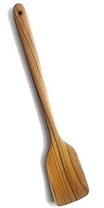 FAAY 11.5 Inch Teak Wood Spatula/Turner for RIGHT Hand | Versatile Spatula, Durable, Healthy and High Moist Resistance for Non Stick Cookware