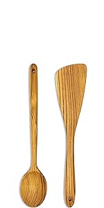 FAAY 11.5 Inch Teak Wood Spatula/Turner for RIGHT Hand | Versatile Spatula, Durable, Healthy and High Moist Resistance for Non Stick Cookware