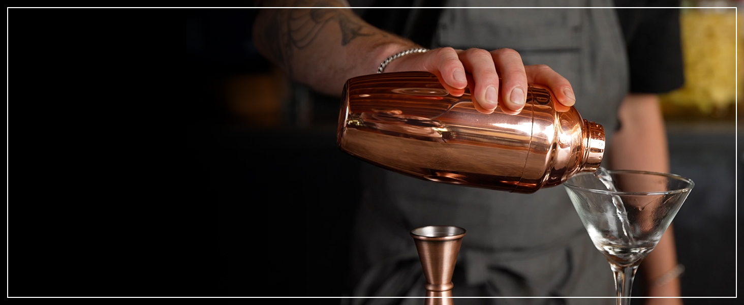 Barfly Shaker Cocktail Tin, Set (18 oz and 28 oz), Stainless Steel,M37009