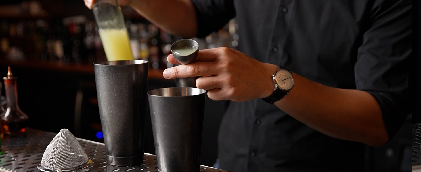 Barfly Shaker Cocktail Tin, Set (18 oz and 28 oz), Stainless Steel,M37009