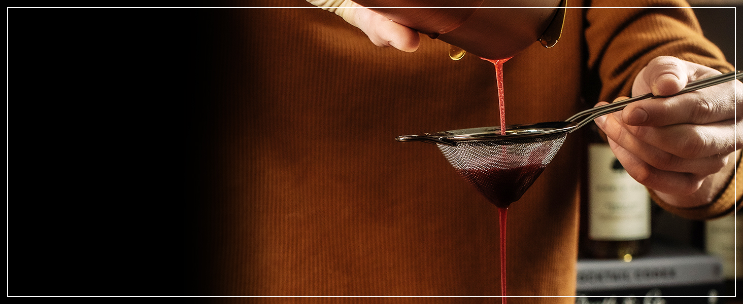 Barfly Heavy Duty Spring Bar Strainer, Gold Plated