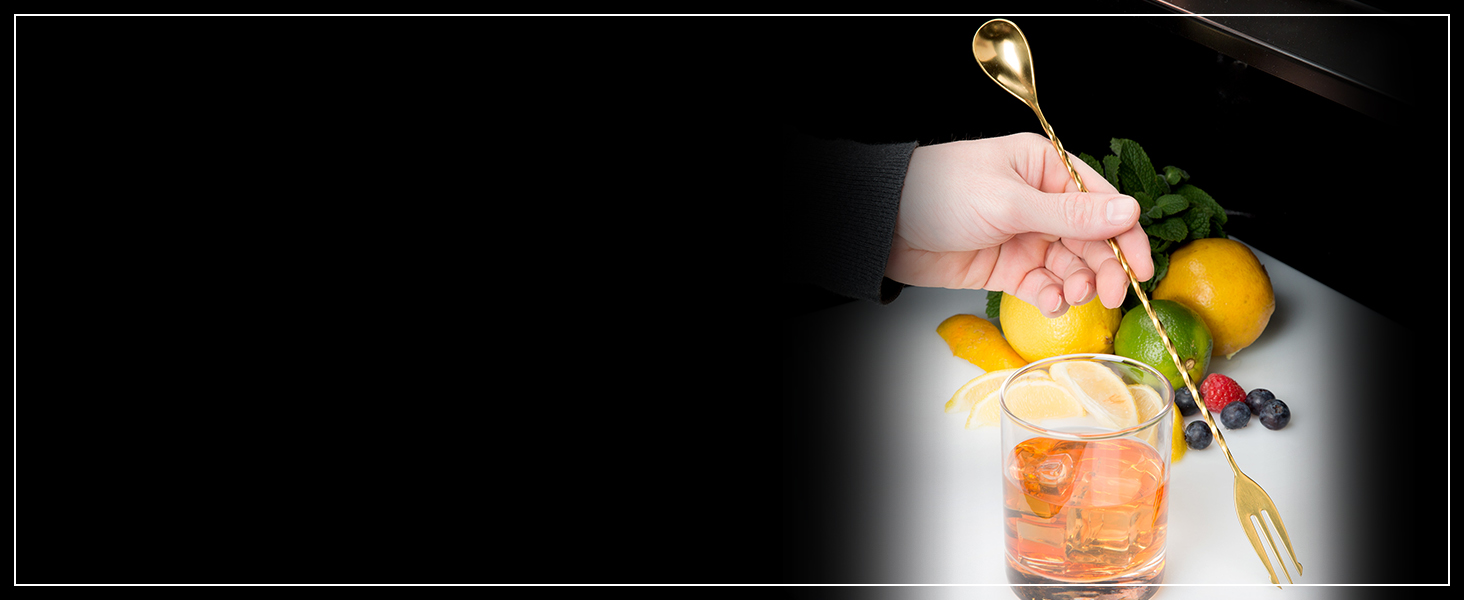 Barfly Teardrop Bar Spoon, End 11 13/16