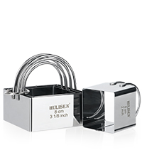 HULISEN Biscuit Cutter Set (5 Pieces/Set), Round Cookies Cutter with Handle, Professional Baking Dough Tools, Gift Package