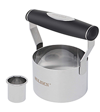 HULISEN Biscuit Cutter Set (5 Pieces/Set), Round Cookies Cutter with Handle, Professional Baking Dough Tools, Gift Package