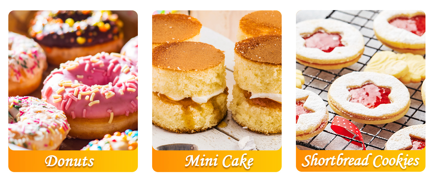 HULISEN Biscuit Cutter Set (5 Pieces/Set), Round Cookies Cutter with Handle, Professional Baking Dough Tools, Gift Package