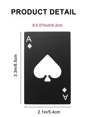 Card Bottle Opener, Yoption 10 Pcs Stainless Steel Credit Card Size Beer Bottle Can Cap Opener for Wallet Pocket Wedding Party Groomsmen Birthday Gifts