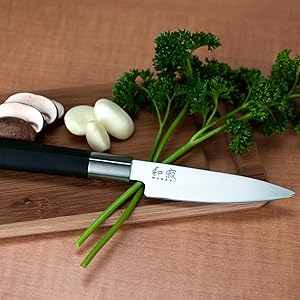 Kai Serrated Knife Pull Sharpening System, Kitchen Knife Sharpener for Serrated and Reversed Scallop Blades, Sharpener for Professional and Home Chefs