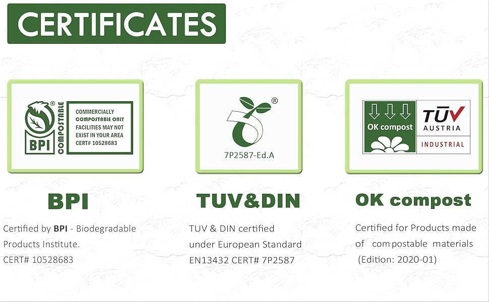 GreenWorks 200 Count Heavy-duty Compostable Forks, BPI Certified Large Disposable Cutlery Flatware Utensils Fork