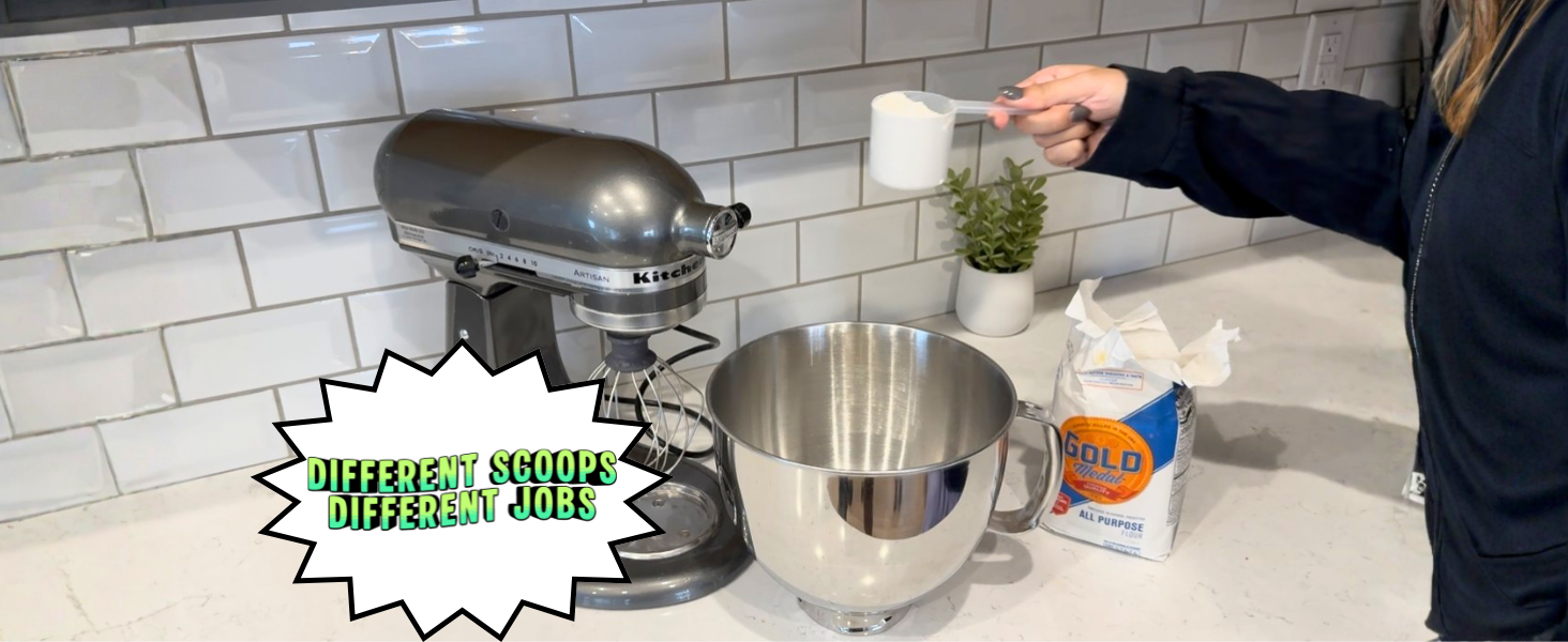 3 Tablespoon (1.5 Oz. | 43 mL) Long Handle Plastic Measuring Scoop for Coffee, Protein Powder, Pet Food, Spices, Grains, Dry Goods – Food-Grade BPA-Free (Pack of 1)