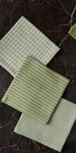 DII Swedish Dishcloths for Kitchen & Cleaning, Reusable, Machine Washable & Dishwasher Safe, Biodegradable, 7.75 x 6.75, Lemons, 3 Piece
