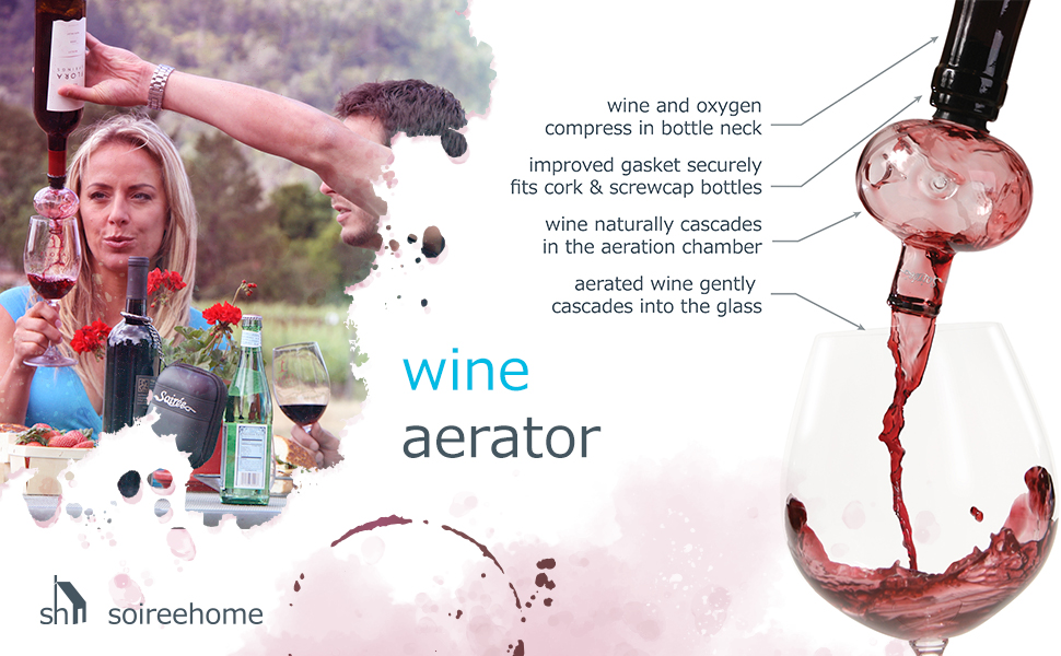 Soireehome Pourist Pair of Gourmet Glass and Cork Stopper Spouts with Silicone Gasket - 2-pack, 4 Pieces - Clean Pours for Cooking, Measuring, Bartending - Fits Most Bottles