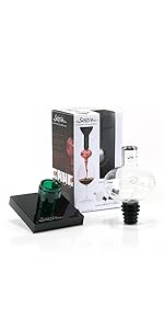 Soireehome Pourist Pair of Gourmet Glass and Cork Stopper Spouts with Silicone Gasket - 2-pack, 4 Pieces - Clean Pours for Cooking, Measuring, Bartending - Fits Most Bottles