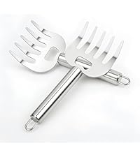 TBWHL Skimmer Slotted Spoon, Slotted Spoons for Cooking, Heavy Duty 304 Stainless Steel Slotted Spoon with Vacuum Ergonomic Handle, Comfortable Grip Design Strainer Ladle for Kitchen, 14.96 Inches