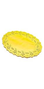 Juvale Paper Placemats - 12-Inch Round, Brown, 250 Count - Disposable Placemats & Lace Doilies - Paper Chargers for Dinner Plates - Tea Party Decorations & Wedding Table Decor