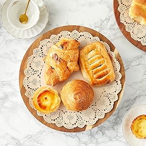 Juvale Paper Placemats - 12-Inch Round, Brown, 250 Count - Disposable Placemats & Lace Doilies - Paper Chargers for Dinner Plates - Tea Party Decorations & Wedding Table Decor