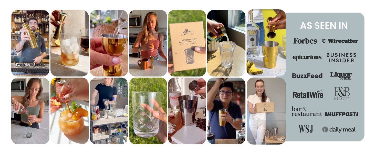 A Bar Above Stainless Steel Fine Mesh Cocktail Strainer, 304 Conical Sieve with Ergonomic Handle, Rustproof Bartender Tool for Double-Straining Tea, Coffee, Kombucha, and Culinary Prep