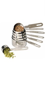 RSVP International Endurance® Stainless Steel Vintage One-Hand Sifter, 1 Cup | Top Cakes, Sift Flour, Marinade BBQ & More | Dishwasher Safe | Powder Sugar, Sift Flour, Spread Toppings & More