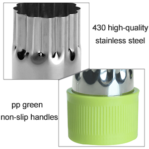 Cookie Cutter Sets for Kids, LetGoShop 12 Shapes Biscuit Cutters Baking Mold with Safty Handle and 10 Cartoon Food Fork, Stainless Steel Mini Vegetables and Fruits Cutters for Kids Lunch