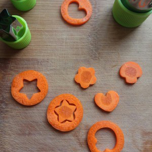 Cookie Cutter Sets for Kids, LetGoShop 12 Shapes Biscuit Cutters Baking Mold with Safty Handle and 10 Cartoon Food Fork, Stainless Steel Mini Vegetables and Fruits Cutters for Kids Lunch