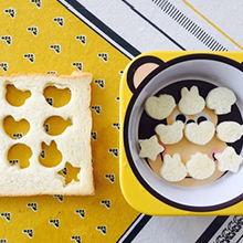 Cookie Cutter Sets for Kids, LetGoShop 12 Shapes Biscuit Cutters Baking Mold with Safty Handle and 10 Cartoon Food Fork, Stainless Steel Mini Vegetables and Fruits Cutters for Kids Lunch