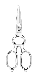 LIVINGO Kitchen Forged Shears Heavy Duty Come Apart Ultra Sharp Multi-function Stainless Steel Scissors Bottle Opener, Nut Cracker 8.5 inch