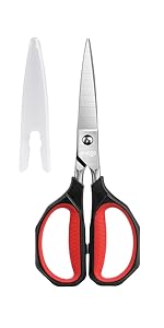 LIVINGO Kitchen Forged Shears Heavy Duty Come Apart Ultra Sharp Multi-function Stainless Steel Scissors Bottle Opener, Nut Cracker 8.5 inch