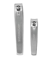 JAPONESQUE Fingernail & Toenail Clippers Set with Salon Quality Sharp Blades Made from Stainless Steel