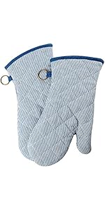 Oven Mitts Cotton Fashion Cute Dog Design 1pair Heat Resistant Oven Gloves Safe Cooking Baking Grilling Barbecue Machine Washable Pot Holders (Oven Mitts Dog Flower)