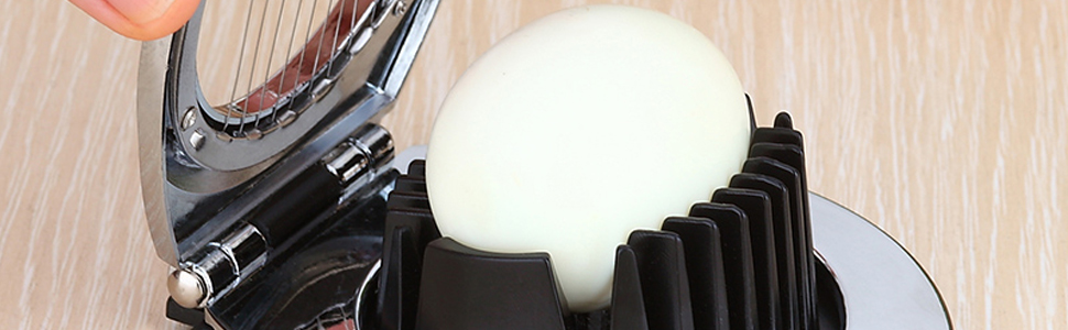 Stainless Steel Egg Slicer With 3 Slicing Styles