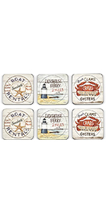 Pimpernel Coasters, One Size, Multi Color