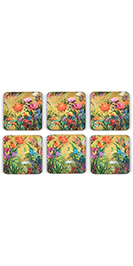 Pimpernel Coasters, One Size, Multi Color