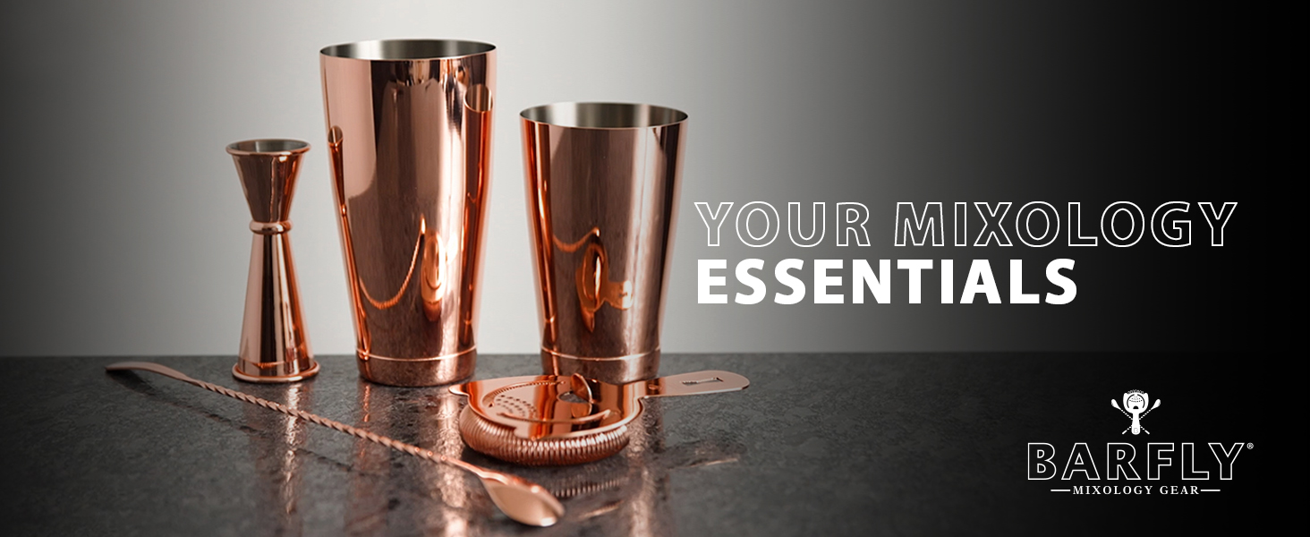 Barfly M37101 Basics Cocktail Set, 5-Piece, Stainless Steel