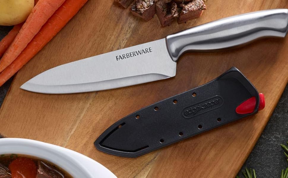 Farberware All Purpose High Carbon Stainless Steel Shears with Contoured Handles, Silver