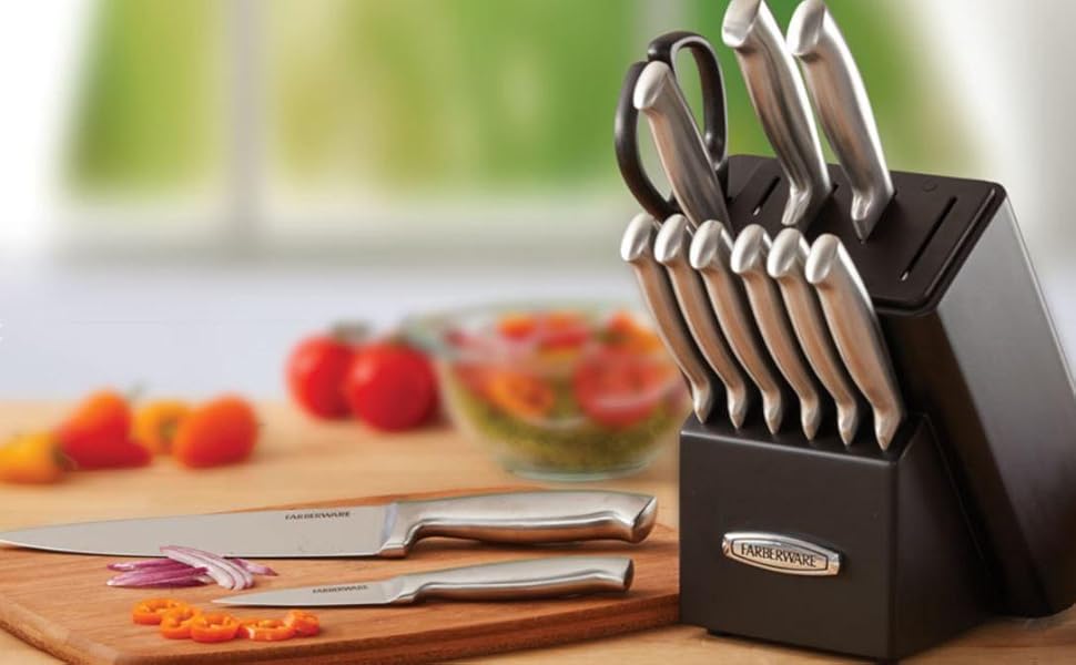 Farberware All Purpose High Carbon Stainless Steel Shears with Contoured Handles, Silver