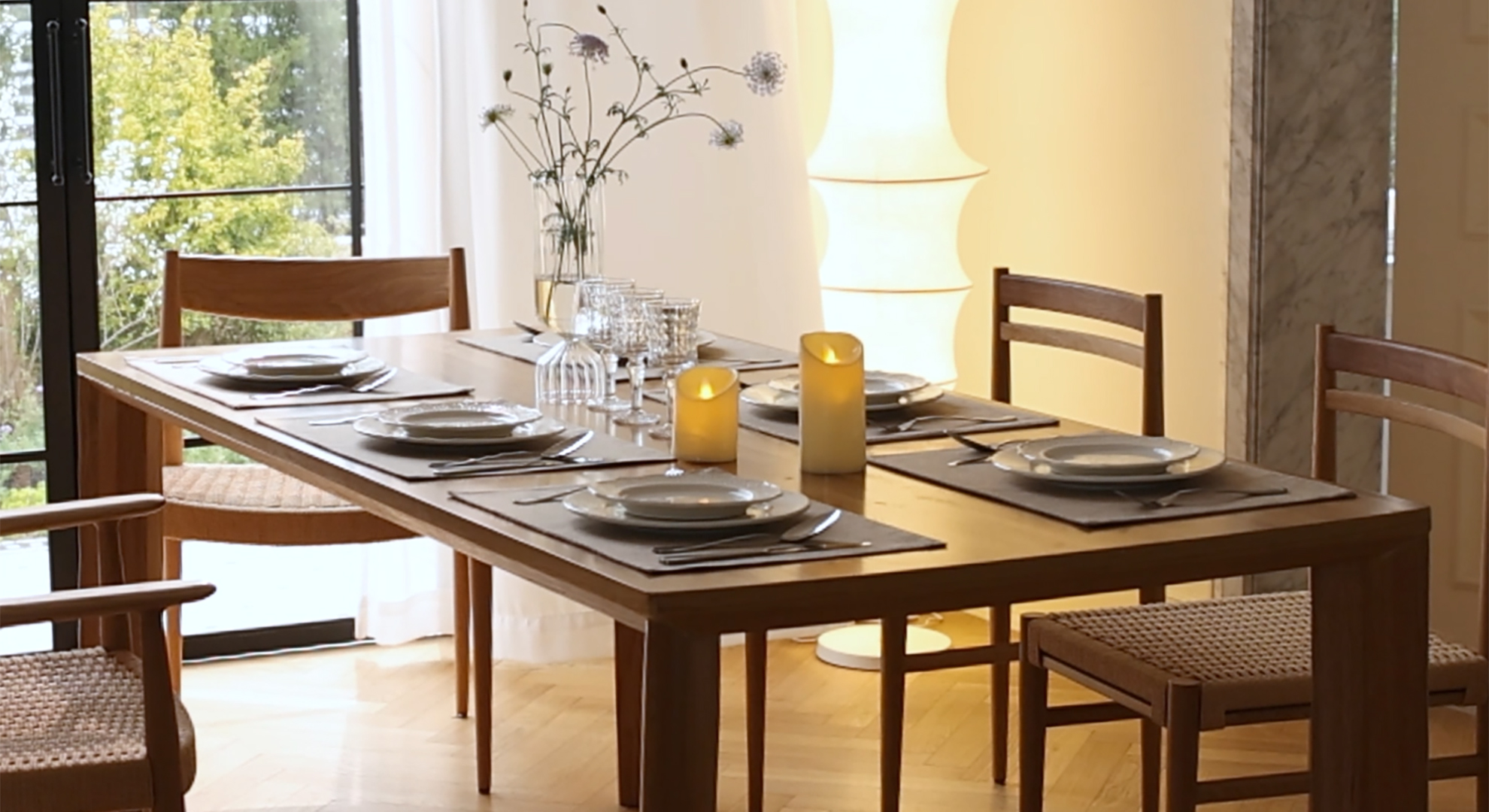 Home Brilliant Linen Placemats Set of 4 Heat Resistant Dining Table Cloth Place Mats Kitchen Table Mats Placemats Table Spring Decor, Natural Linen