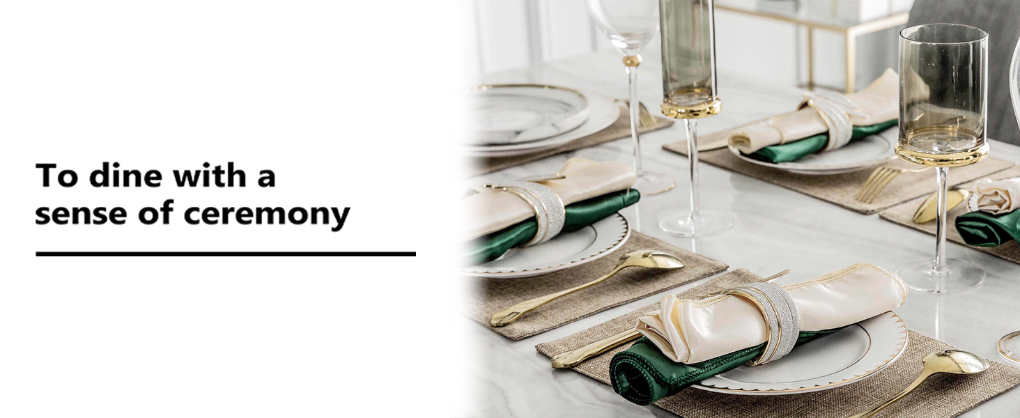 Home Brilliant Linen Placemats Set of 4 Heat Resistant Dining Table Cloth Place Mats Kitchen Table Mats Placemats Table Spring Decor, Natural Linen