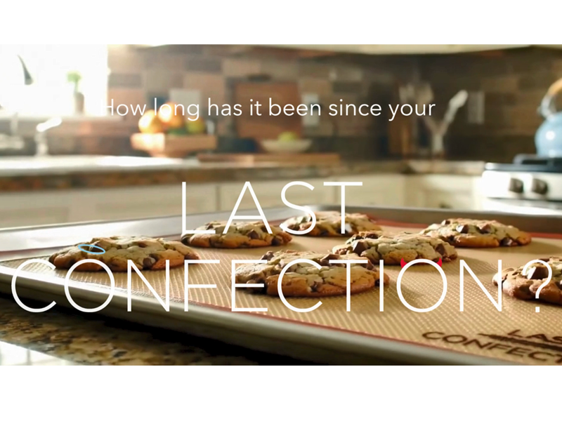 Last Confection Silicone Baking Mat - Set of 2 Non-Stick Quarter Sheet (8-1/2