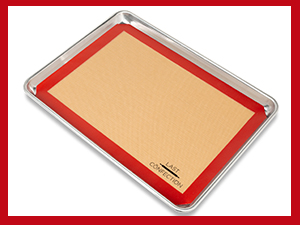 Last Confection Silicone Baking Mat - Set of 2 Non-Stick Quarter Sheet (8-1/2