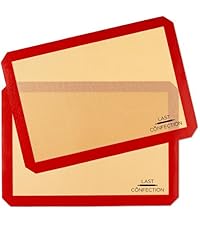 Last Confection Silicone Baking Mat - Set of 2 Non-Stick Quarter Sheet (8-1/2
