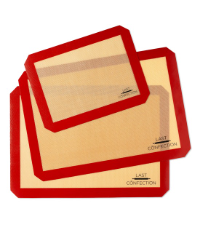 Last Confection Silicone Baking Mat - Set of 2 Non-Stick Quarter Sheet (8-1/2