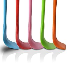Silicone Spatulas, 8.5 inch Small Rubber Spatula Seamless One Piece Design Heat Resistant Non-Stick Flexible Scrapers Baking Mixing Tool (5 Pieces)
