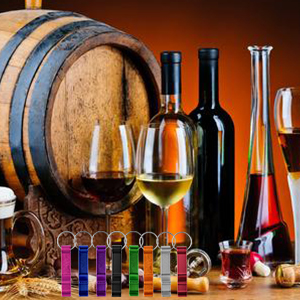 16 pcs 8 Colored Metal Bottle Opener, Split Key Ring Chain Keychain Bulk Aluminum Pocket Claw Bar Soda Beverage Beer Bottle Opener