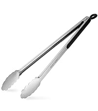 Kitchen Tongs Set of 3, Cooking Tongs with Silicone Tips, Non-Stick Non-Scratch Heat Resistant Tongs for Grilling Cooking BBQ Salad Serving (Multicolor, 7/9/12 Inch)