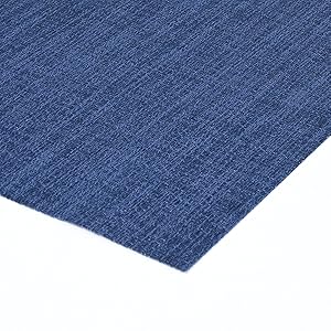 BETEAM Placemats Set of 6, Woven Vinyl Placemat for Dining Table Washable Wipeable Kitchen Place Mats Durable Indoor Outdoor Table Mats