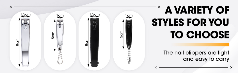 Bememo 12 Pieces Stainless Nail Clippers Set Fingernail and Toenail Clippers Nail Cutter Tool Set for Men and Women(Silver)