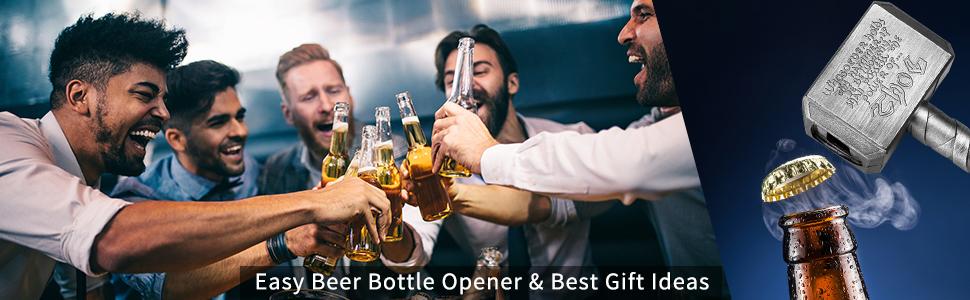 Beer Bottle Opener, Valentine's Day Gifts for Dad, Men, Him, Husband, Boyfriend