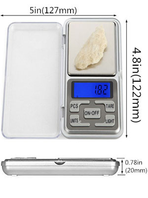 Food Travel Scale Portable Pocket Scale Gram Capacity 500g Degital Kitchen Small Miniature Scale Lab Measuring Scale High Precision