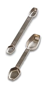 AllSpice Stainless Steel Double Sided Measuring Spoon- Teaspoon and Tablespoon